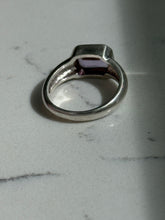 Load image into Gallery viewer, Amethyst Sterling Silver Ring Size 8
