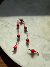 Load image into Gallery viewer, Vintage 14k Gold Fill Pink Bead Bracelet 8.5”
