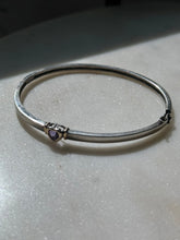 Load image into Gallery viewer, Amethyst Sterling Silver Bangle Bracelet
