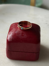 Load image into Gallery viewer, Antique Turquoise 14k Gold Midi Ring Size 2.5
