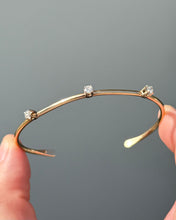 Load image into Gallery viewer, Solid 14k Gold Natural Diamond Cuff Bracelet
