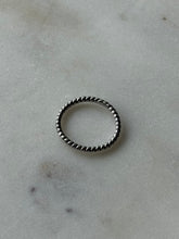 Load image into Gallery viewer, Dainty Sterling Silver Thin Band Size 6.75
