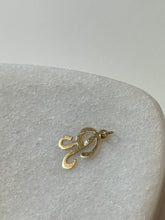 Load image into Gallery viewer, Vintage ‘R’ Initial 14k Gold Charm
