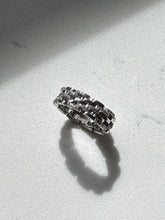 Load image into Gallery viewer, Iced Panther Link Sterling Ring Size 6

