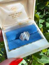 Load image into Gallery viewer, Solid Sterling Ribbed Ring Size 8.25
