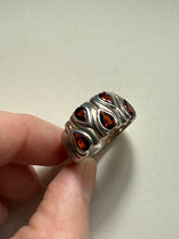 Load image into Gallery viewer, Garnet Sterling Silver Ring Size 11.5
