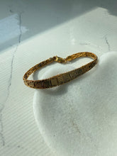 Load image into Gallery viewer, Milor Italy Double Sided Gold Vermeil Bracelet 7.5”
