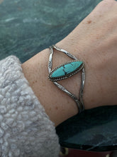 Load image into Gallery viewer, Turquoise Sterling Silver Cuff Bracelet
