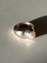 Load image into Gallery viewer, Solid Sterling Silver Pearl Ring Size 6.25
