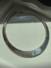 Load image into Gallery viewer, Chunky Snake Link Sterling Silver Collar Necklace 17”

