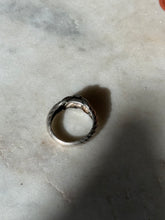 Load image into Gallery viewer, Vintage Blue Sapphire Sterling Silver Ring Size 5.75
