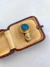 Load image into Gallery viewer, Turquoise Gold Vermeil Ring
