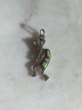 Load image into Gallery viewer, Kokopelli Inlay Charm Sterling Silver
