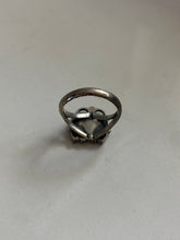 Load image into Gallery viewer, Turquoise &amp; Coral Inlay Sterling Silver Ring
