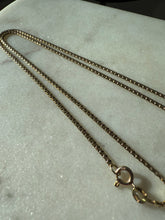 Load image into Gallery viewer, Vintage 14k Yellow Gold Flat Box Chain 19.5”
