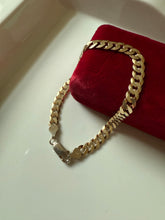 Load image into Gallery viewer, Gold Vermeil Cuban Link Bracelet 8”
