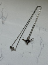 Load image into Gallery viewer, Vintage Bull Sterling Silver Necklace 18”
