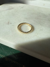 Load image into Gallery viewer, Classic Gold Vermeil Twisted Stacker Ring Size 11.25
