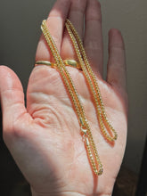 Load image into Gallery viewer, Italian Vintage Semi-Solid 10k Yellow Gold Franco Chain 22”
