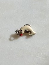 Load image into Gallery viewer, Enamel Sterling Silver Mini Dolphin Charm
