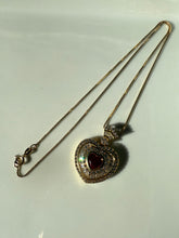 Load image into Gallery viewer, Chunky Red Heart Gold Vermeil Necklace

