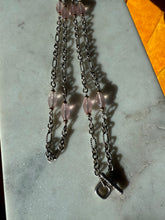 Load image into Gallery viewer, David Yurman Faceted Rose Quartz Sterling Silver &amp; 18k Gold Toggle Clasp Chain

