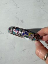 Load image into Gallery viewer, Chunky Enamel Sterling Bangle 8”
