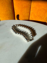 Load image into Gallery viewer, Ball Bead Sterling Silver Bracelet 7.75”
