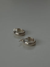Load image into Gallery viewer, Italian Sterling Silver Mini Hoops
