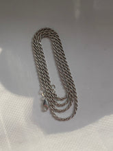 Load image into Gallery viewer, Rope Chain Vintage Sterling Silver Necklace
