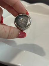 Load image into Gallery viewer, Vintage Sterling Silver Jumbo Etched Dome Ring
