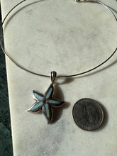 Load image into Gallery viewer, Starfish Sterling Silver Torque Necklace 16”
