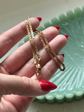 Load image into Gallery viewer, Midcentury 1/20 12k Rosey Gold Fill Watch Chain 13.5”
