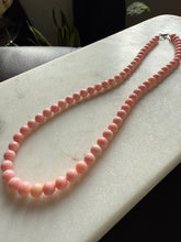 Load image into Gallery viewer, Angel’s Skin Coral Sterling Silver Necklace 18”

