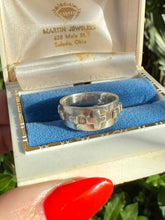 Load image into Gallery viewer, Cross Sterling Silver Ring Size 9
