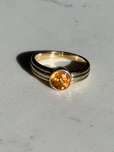 Load image into Gallery viewer, Vintage Spessartine Garnet 14k Gold Ring Size 8
