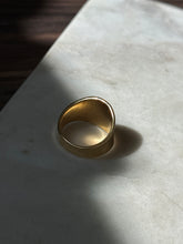 Load image into Gallery viewer, Gold Vermeil Wide Ring Size 11.25
