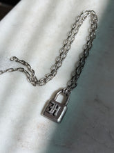 Load image into Gallery viewer, ‘H’ Lock Sterling Silver Chain 17.5”
