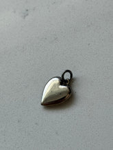 Load image into Gallery viewer, Vintage Forget Me Not Sterling Heart Charm
