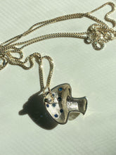 Load image into Gallery viewer, Mushroom Sapphire Sterling Silver Necklace
