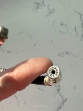 Load image into Gallery viewer, Milor Italy Sterling Silver Black Enamel Bangle Bracelet
