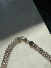 Load image into Gallery viewer, Milor Italy Two-Toned X Collar Sterling Silver Necklace 18”
