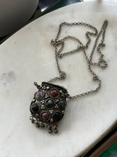 Load image into Gallery viewer, Multistone Container Necklace 30”
