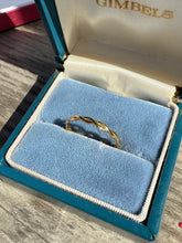 Load image into Gallery viewer, Braided Gold Vermeil Link Dainty Ring Size 6.25
