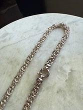 Load image into Gallery viewer, Milor Byzantine Sterling Silver Chain w/ Sailor Clasp 18”

