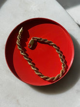 Load image into Gallery viewer, Gold Vermeil Rope Bracelet 7.5”

