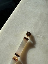 Load image into Gallery viewer, Mother of Pearl 14k Gold Bracelet 7.25”
