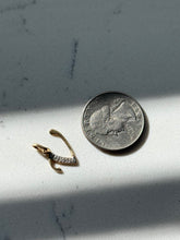 Load image into Gallery viewer, Vintage 18k Yellow Gold Diamond ‘V’ Charm
