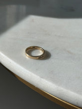 Load image into Gallery viewer, Vintage 14k Gold Natural Diamond Quarter Eternity Band Size 5
