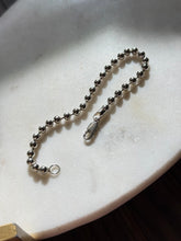 Load image into Gallery viewer, Vintage Ball Chain Sterling Silver Bracelet 9”
